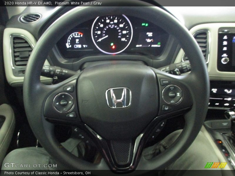 Platinum White Pearl / Gray 2020 Honda HR-V EX AWD