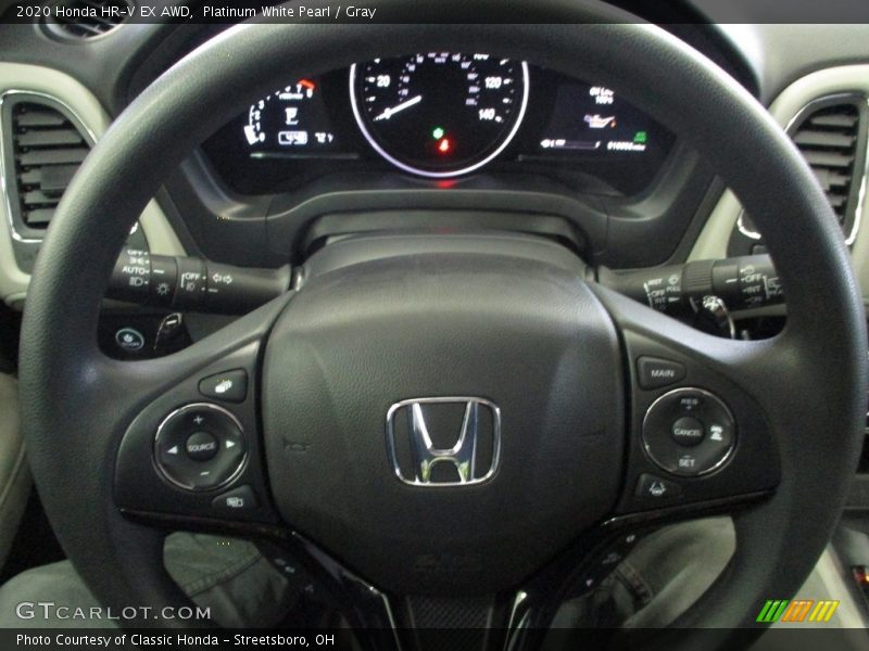 Platinum White Pearl / Gray 2020 Honda HR-V EX AWD