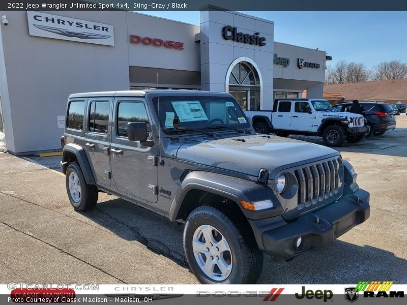 Sting-Gray / Black 2022 Jeep Wrangler Unlimited Sport 4x4