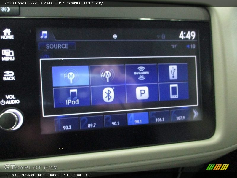 Platinum White Pearl / Gray 2020 Honda HR-V EX AWD