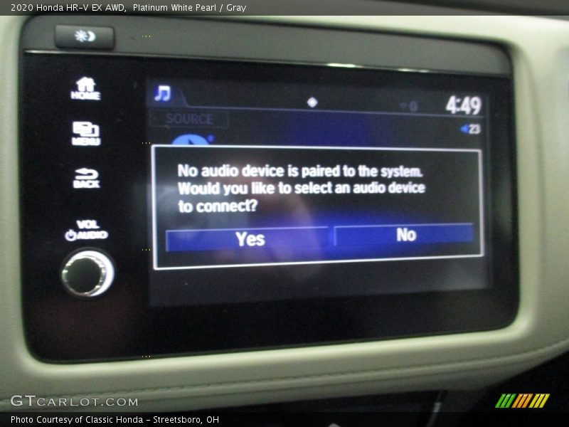 Platinum White Pearl / Gray 2020 Honda HR-V EX AWD