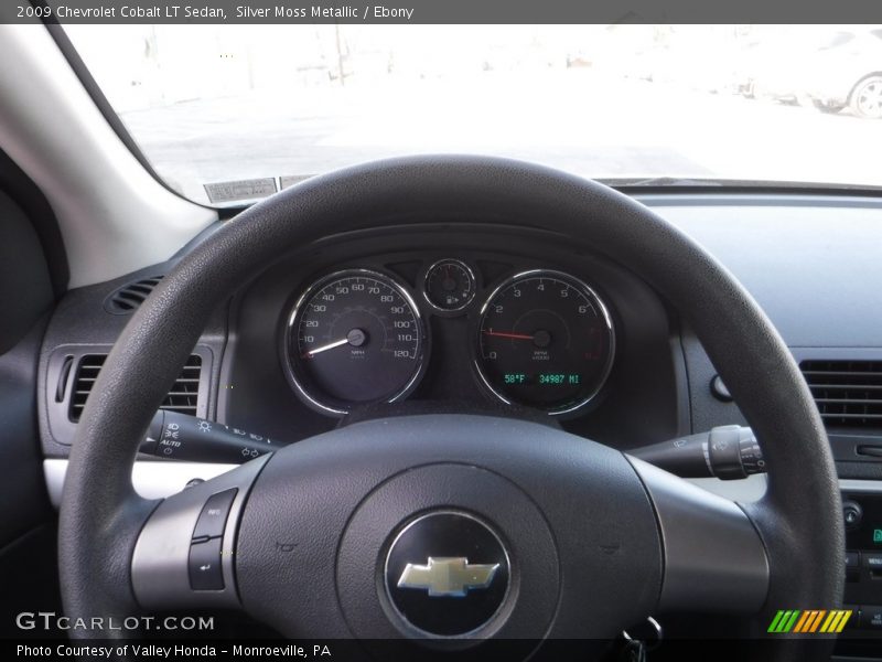 Silver Moss Metallic / Ebony 2009 Chevrolet Cobalt LT Sedan