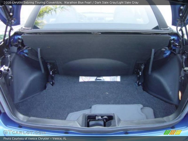 Marathon Blue Pearl / Dark Slate Gray/Light Slate Gray 2008 Chrysler Sebring Touring Convertible