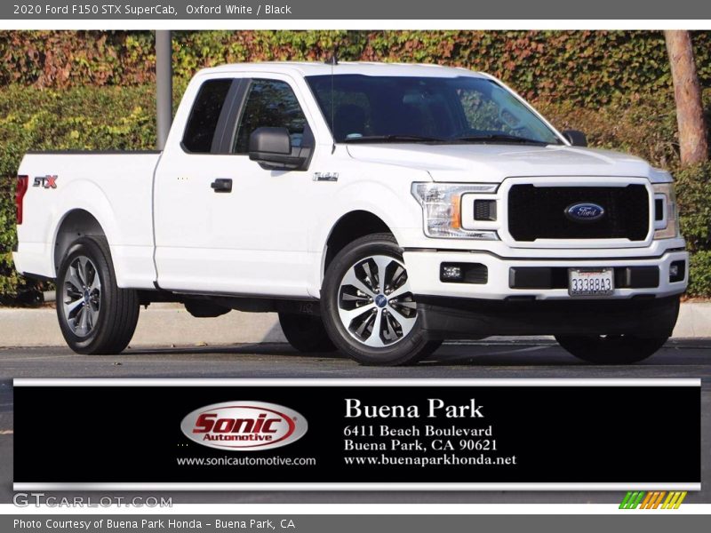 Oxford White / Black 2020 Ford F150 STX SuperCab
