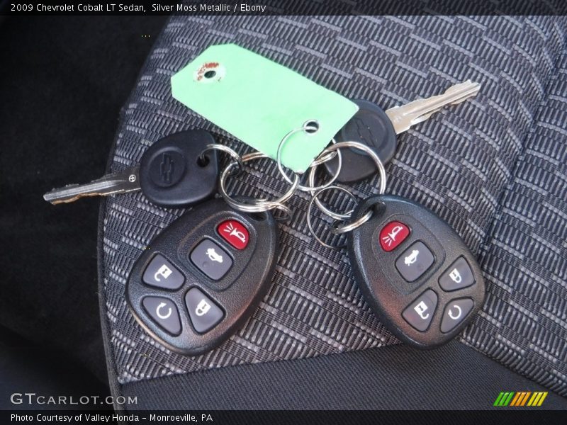 Silver Moss Metallic / Ebony 2009 Chevrolet Cobalt LT Sedan