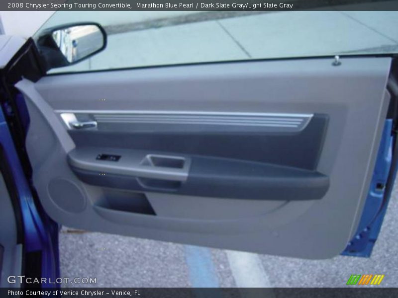 Marathon Blue Pearl / Dark Slate Gray/Light Slate Gray 2008 Chrysler Sebring Touring Convertible