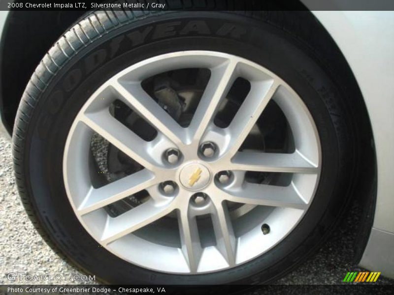 Silverstone Metallic / Gray 2008 Chevrolet Impala LTZ