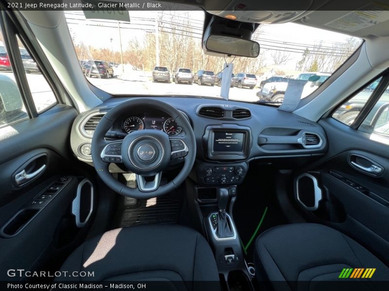 Glacier Metallic / Black 2021 Jeep Renegade Latitude