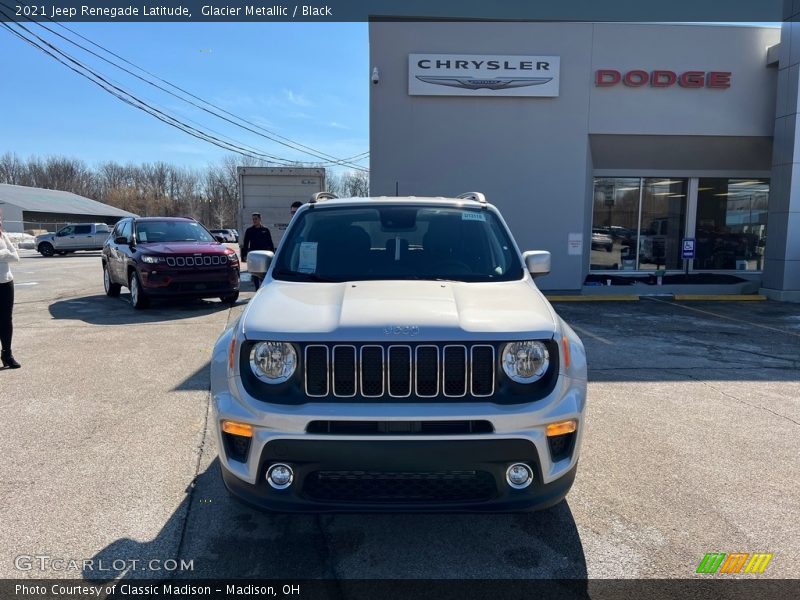 Glacier Metallic / Black 2021 Jeep Renegade Latitude