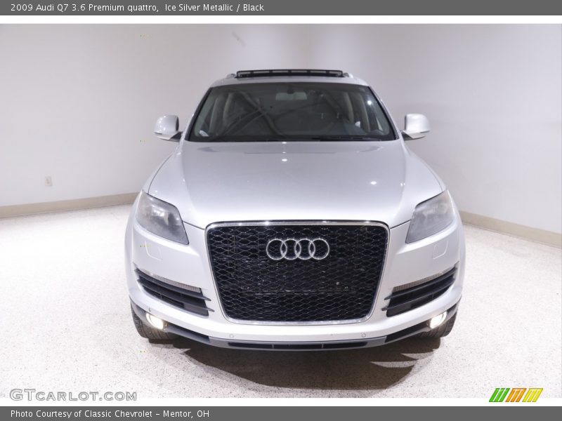 Ice Silver Metallic / Black 2009 Audi Q7 3.6 Premium quattro