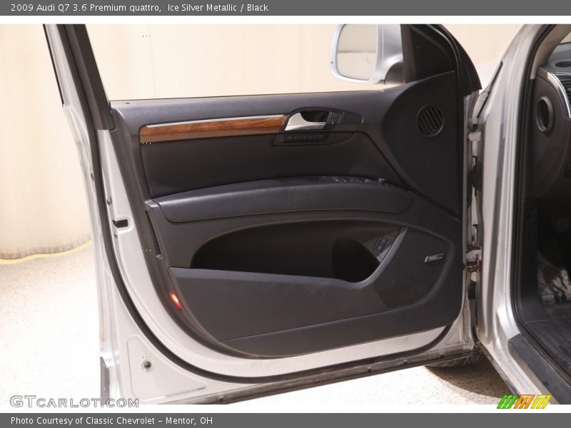 Ice Silver Metallic / Black 2009 Audi Q7 3.6 Premium quattro