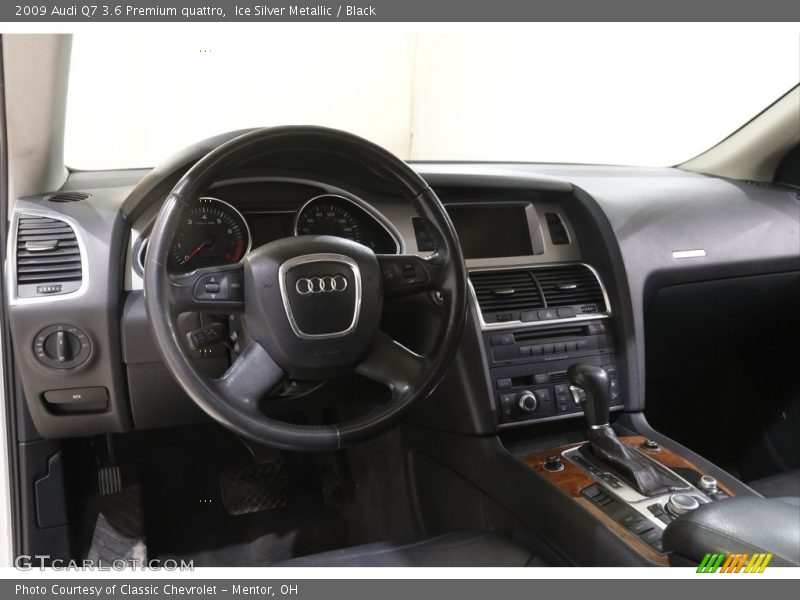 Ice Silver Metallic / Black 2009 Audi Q7 3.6 Premium quattro