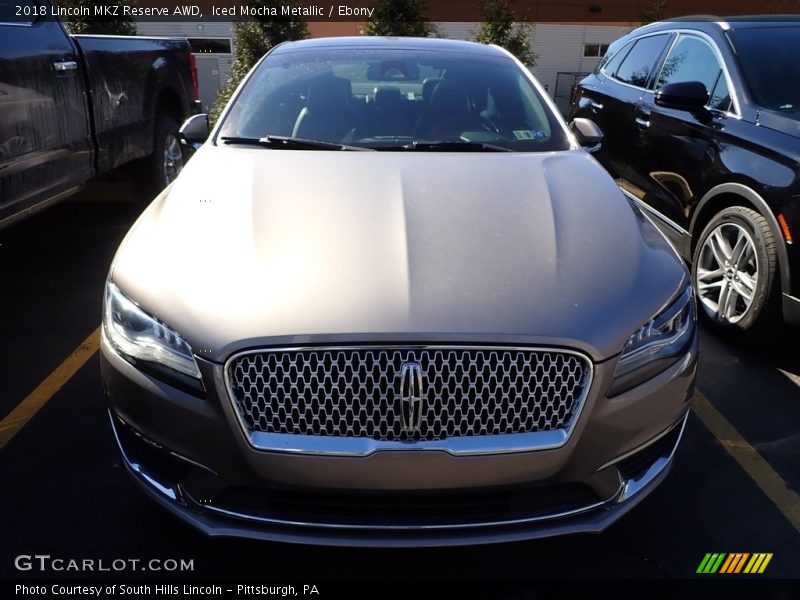 Iced Mocha Metallic / Ebony 2018 Lincoln MKZ Reserve AWD