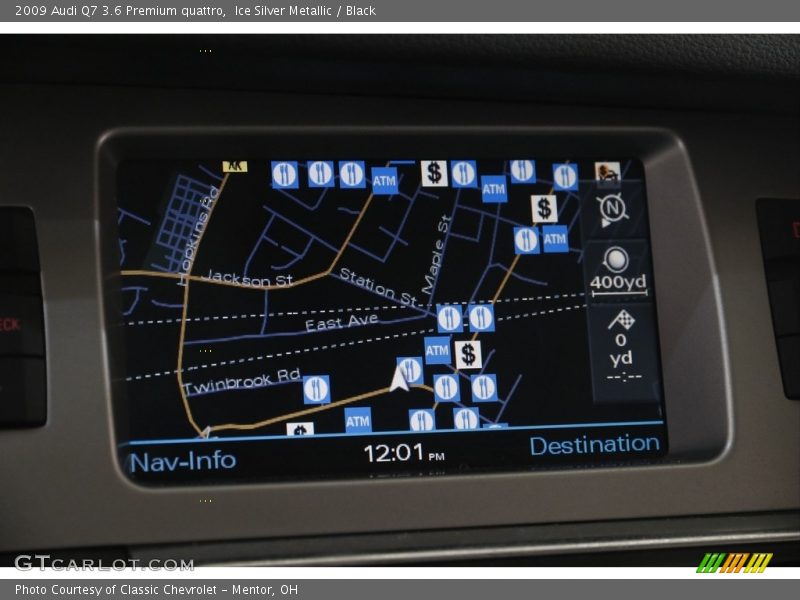 Ice Silver Metallic / Black 2009 Audi Q7 3.6 Premium quattro