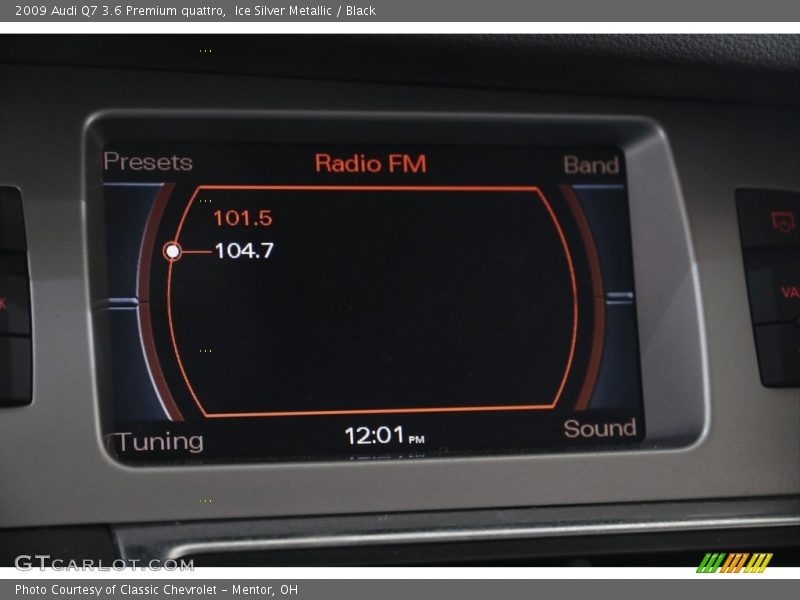 Ice Silver Metallic / Black 2009 Audi Q7 3.6 Premium quattro