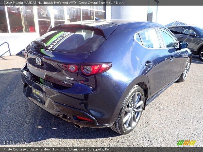 Deep Crystal Blue Mica / Black 2019 Mazda MAZDA3 Hatchback Preferred AWD