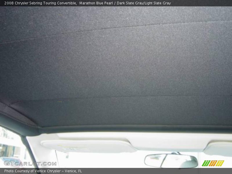 Marathon Blue Pearl / Dark Slate Gray/Light Slate Gray 2008 Chrysler Sebring Touring Convertible
