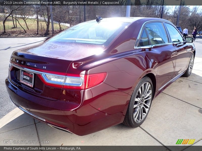 Burgundy Velvet Metallic / Cappuccino 2019 Lincoln Continental Reserve AWD