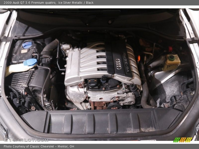 Ice Silver Metallic / Black 2009 Audi Q7 3.6 Premium quattro