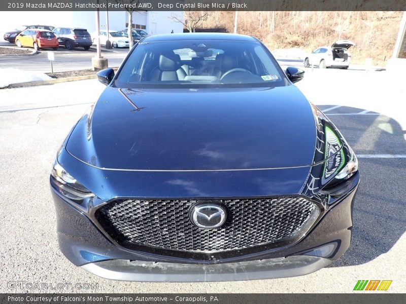 Deep Crystal Blue Mica / Black 2019 Mazda MAZDA3 Hatchback Preferred AWD