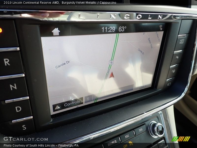 Burgundy Velvet Metallic / Cappuccino 2019 Lincoln Continental Reserve AWD