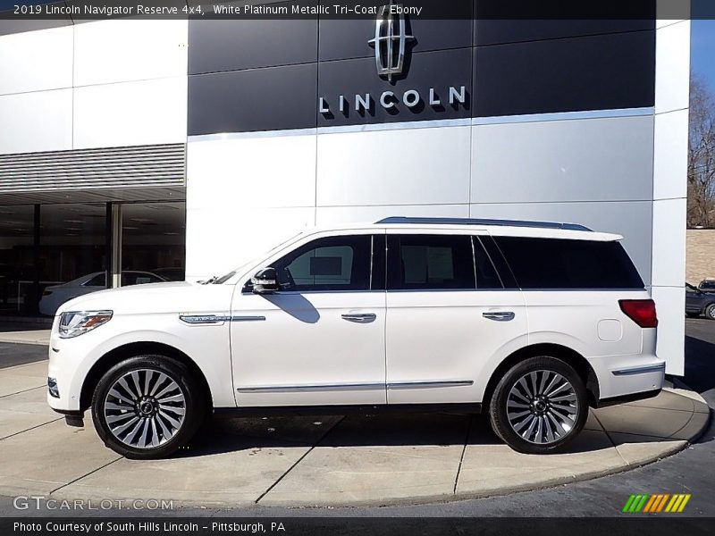  2019 Navigator Reserve 4x4 White Platinum Metallic Tri-Coat