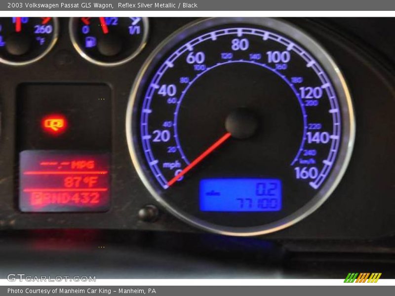 Reflex Silver Metallic / Black 2003 Volkswagen Passat GLS Wagon