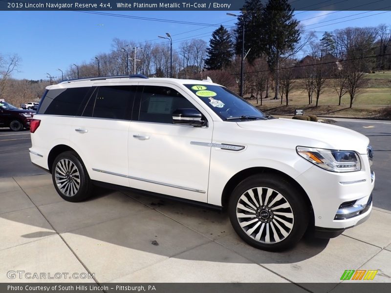  2019 Navigator Reserve 4x4 White Platinum Metallic Tri-Coat