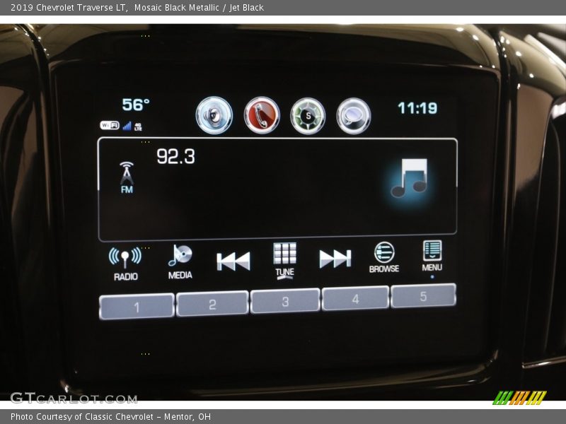 Mosaic Black Metallic / Jet Black 2019 Chevrolet Traverse LT