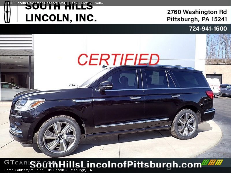 Black Velvet / Ebony 2018 Lincoln Navigator Reserve 4x4