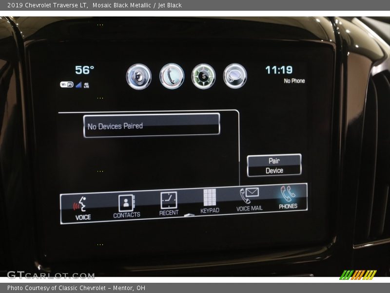 Mosaic Black Metallic / Jet Black 2019 Chevrolet Traverse LT