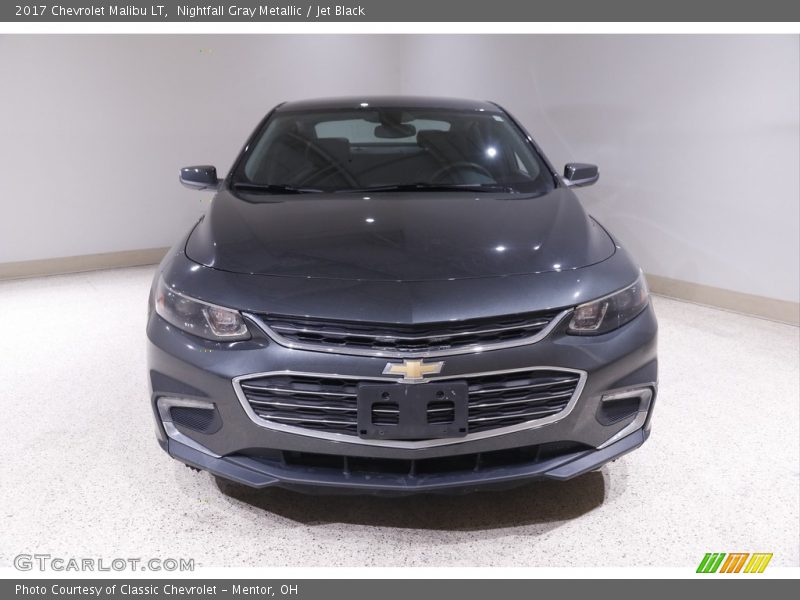 Nightfall Gray Metallic / Jet Black 2017 Chevrolet Malibu LT