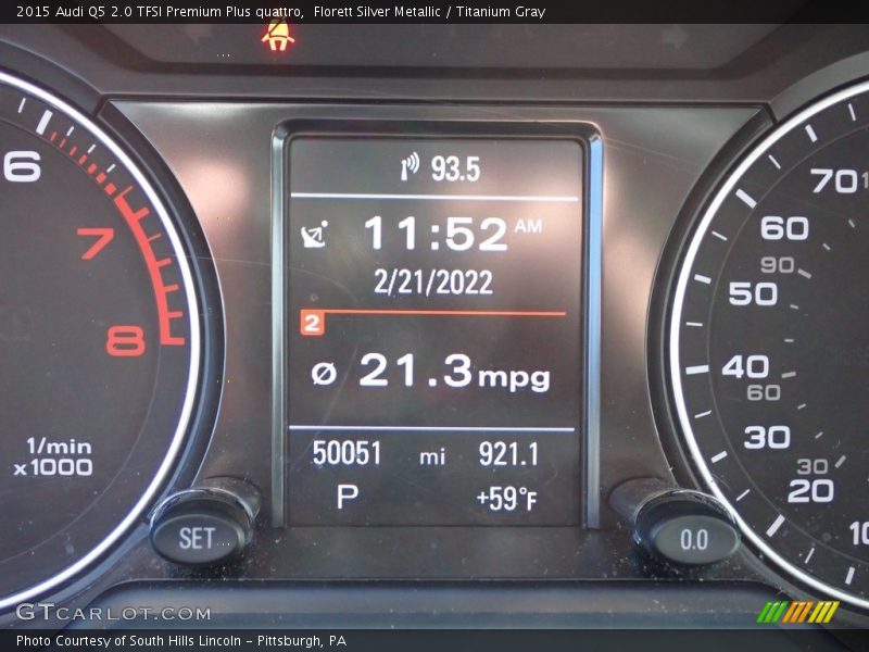 Florett Silver Metallic / Titanium Gray 2015 Audi Q5 2.0 TFSI Premium Plus quattro