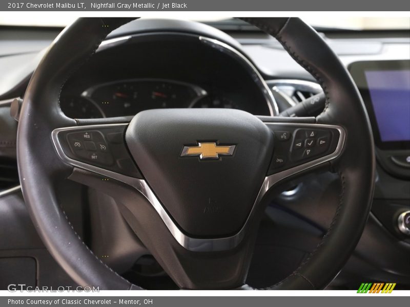 Nightfall Gray Metallic / Jet Black 2017 Chevrolet Malibu LT