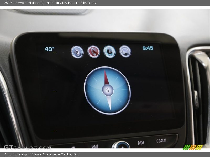 Nightfall Gray Metallic / Jet Black 2017 Chevrolet Malibu LT