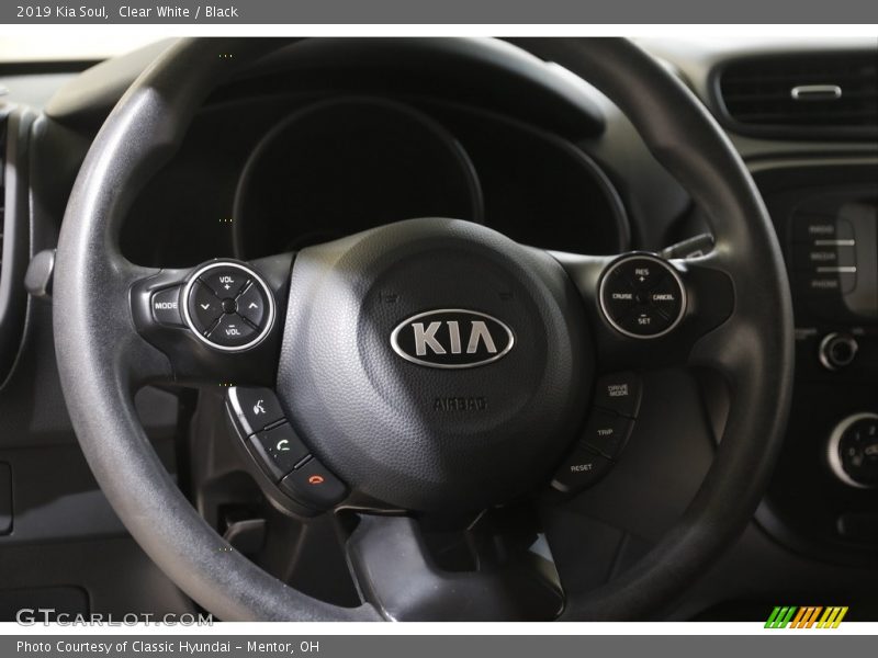 Clear White / Black 2019 Kia Soul