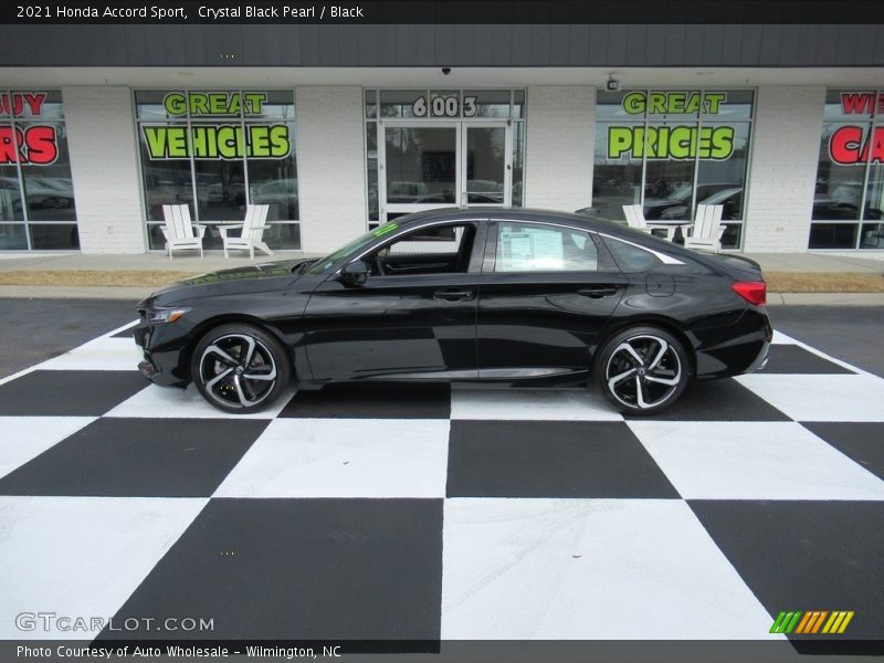 Crystal Black Pearl / Black 2021 Honda Accord Sport