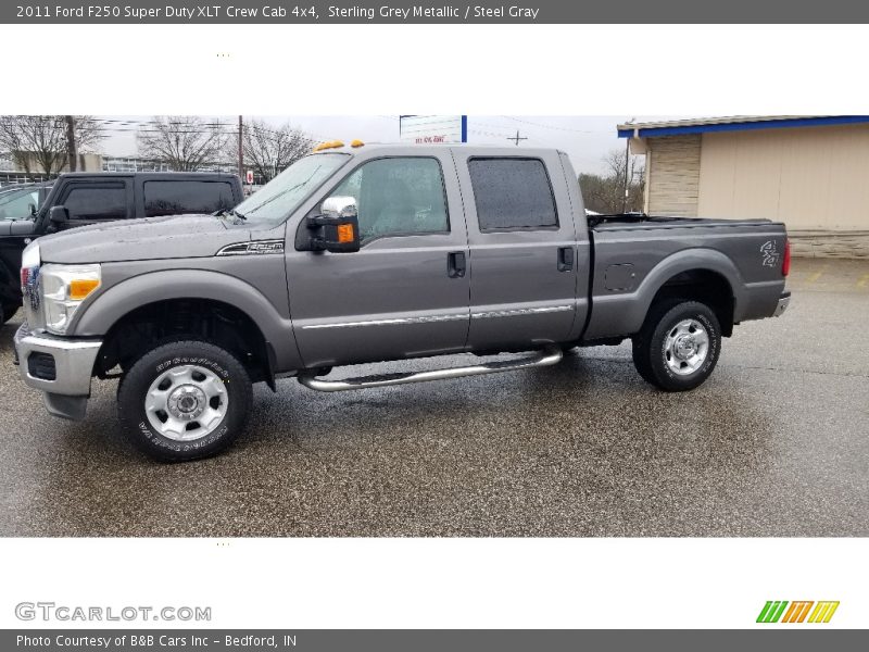 Sterling Grey Metallic / Steel Gray 2011 Ford F250 Super Duty XLT Crew Cab 4x4