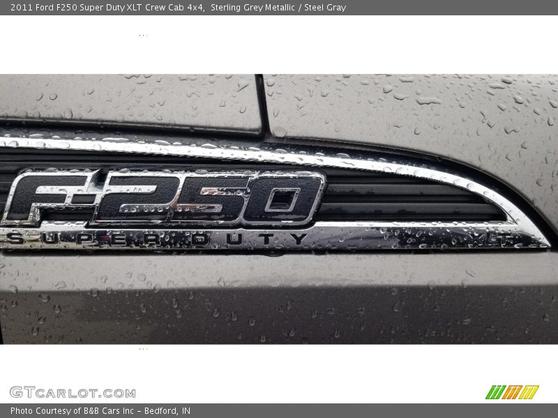 Sterling Grey Metallic / Steel Gray 2011 Ford F250 Super Duty XLT Crew Cab 4x4