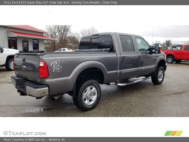 Sterling Grey Metallic / Steel Gray 2011 Ford F250 Super Duty XLT Crew Cab 4x4