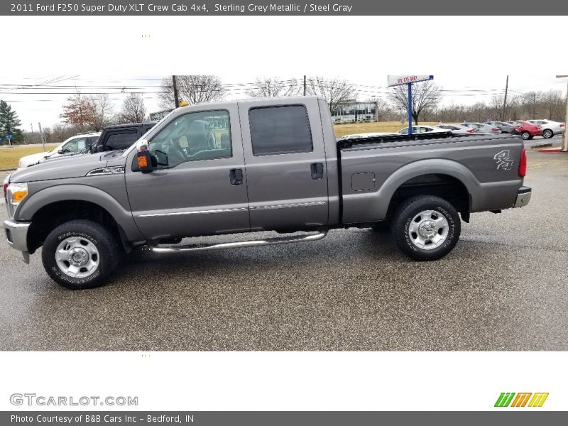 Sterling Grey Metallic / Steel Gray 2011 Ford F250 Super Duty XLT Crew Cab 4x4