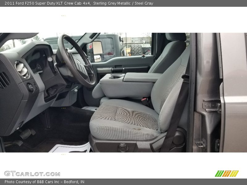 Sterling Grey Metallic / Steel Gray 2011 Ford F250 Super Duty XLT Crew Cab 4x4