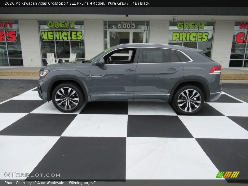 Pure Gray / Titan Black 2020 Volkswagen Atlas Cross Sport SEL R-Line 4Motion