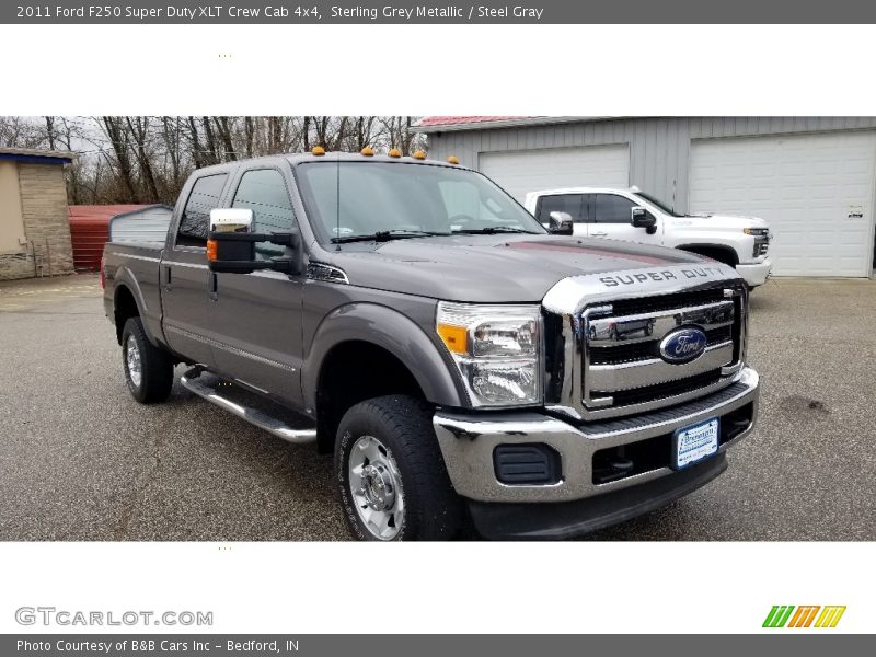 Sterling Grey Metallic / Steel Gray 2011 Ford F250 Super Duty XLT Crew Cab 4x4