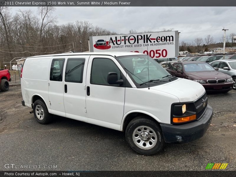 Summit White / Medium Pewter 2011 Chevrolet Express 1500 Work Van