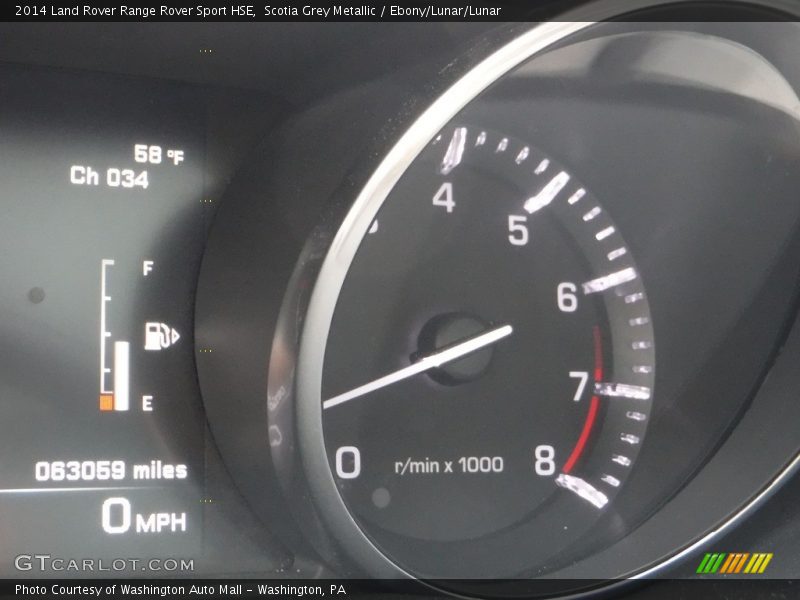 Scotia Grey Metallic / Ebony/Lunar/Lunar 2014 Land Rover Range Rover Sport HSE
