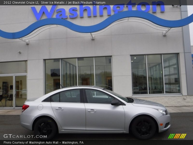 Silver Ice Metallic / Jet Black/Medium Titanium 2012 Chevrolet Cruze LS