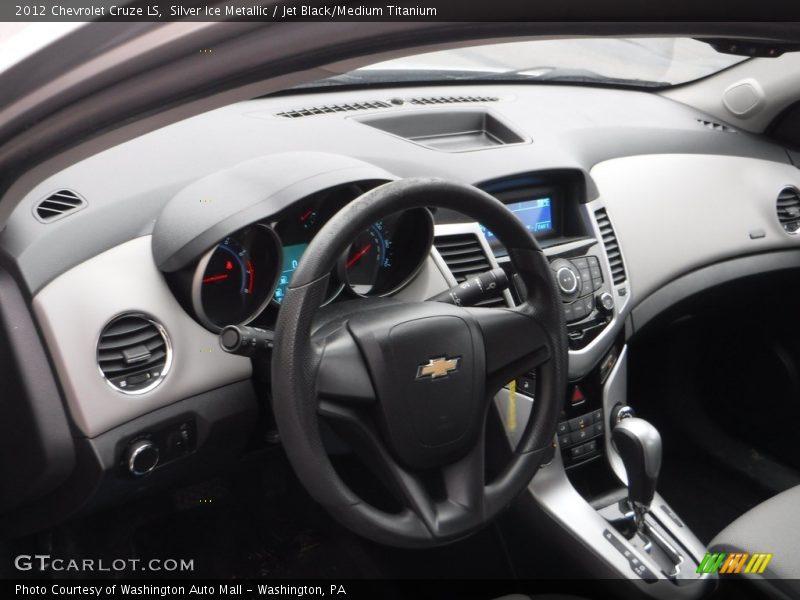 Silver Ice Metallic / Jet Black/Medium Titanium 2012 Chevrolet Cruze LS