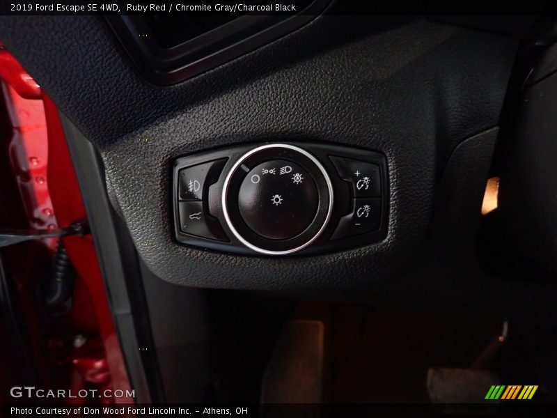 Ruby Red / Chromite Gray/Charcoal Black 2019 Ford Escape SE 4WD