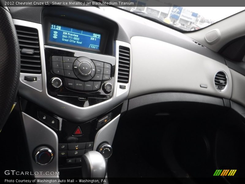 Silver Ice Metallic / Jet Black/Medium Titanium 2012 Chevrolet Cruze LS